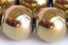 golden color jewelry beads