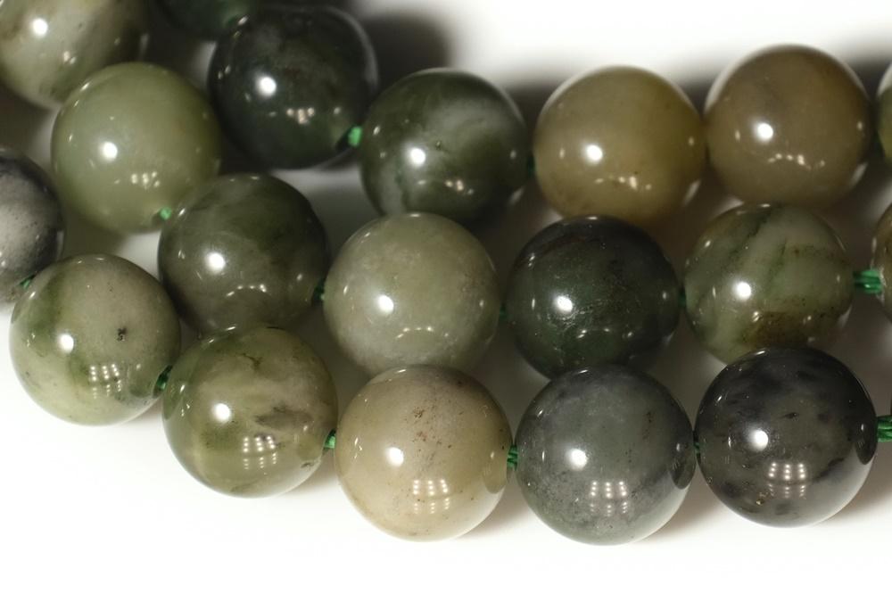 Natural Green African jade 8mm/10mm/12mm round beads – GemWholesales