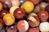 Natural mookaite beads for jewelry making