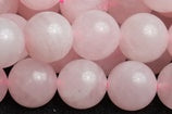 Natural rose quartz beads for jewelry making