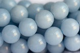 Natural blue angelite stone beads for jewelry making