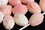 natural pink queen conch shell beads for jewelry making