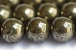 Pyrite stone beads for jewelry making