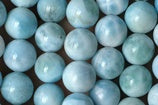 Natural larimar stone beads