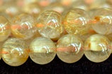 Genuine rutilated quartz beads for jewelry making
