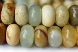 Natural jade beads for jewelry making