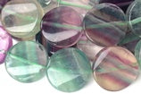 Natural rainbow fluorite beads for juewelry making