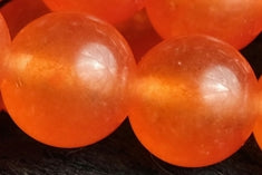 Orange color jewelry beads