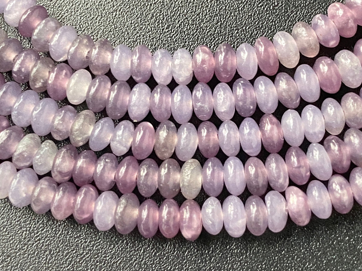 15.5" 2x4mm Natural Lilacs stone rondelle beads, roundel beads