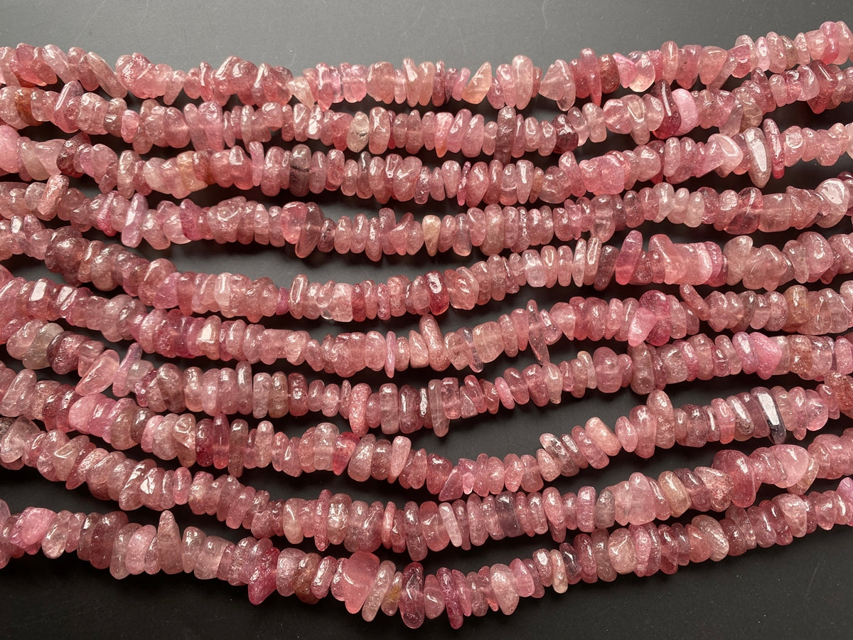 15.5" 10~15mm Natural red strawberry quartz tumbled chips beads strand