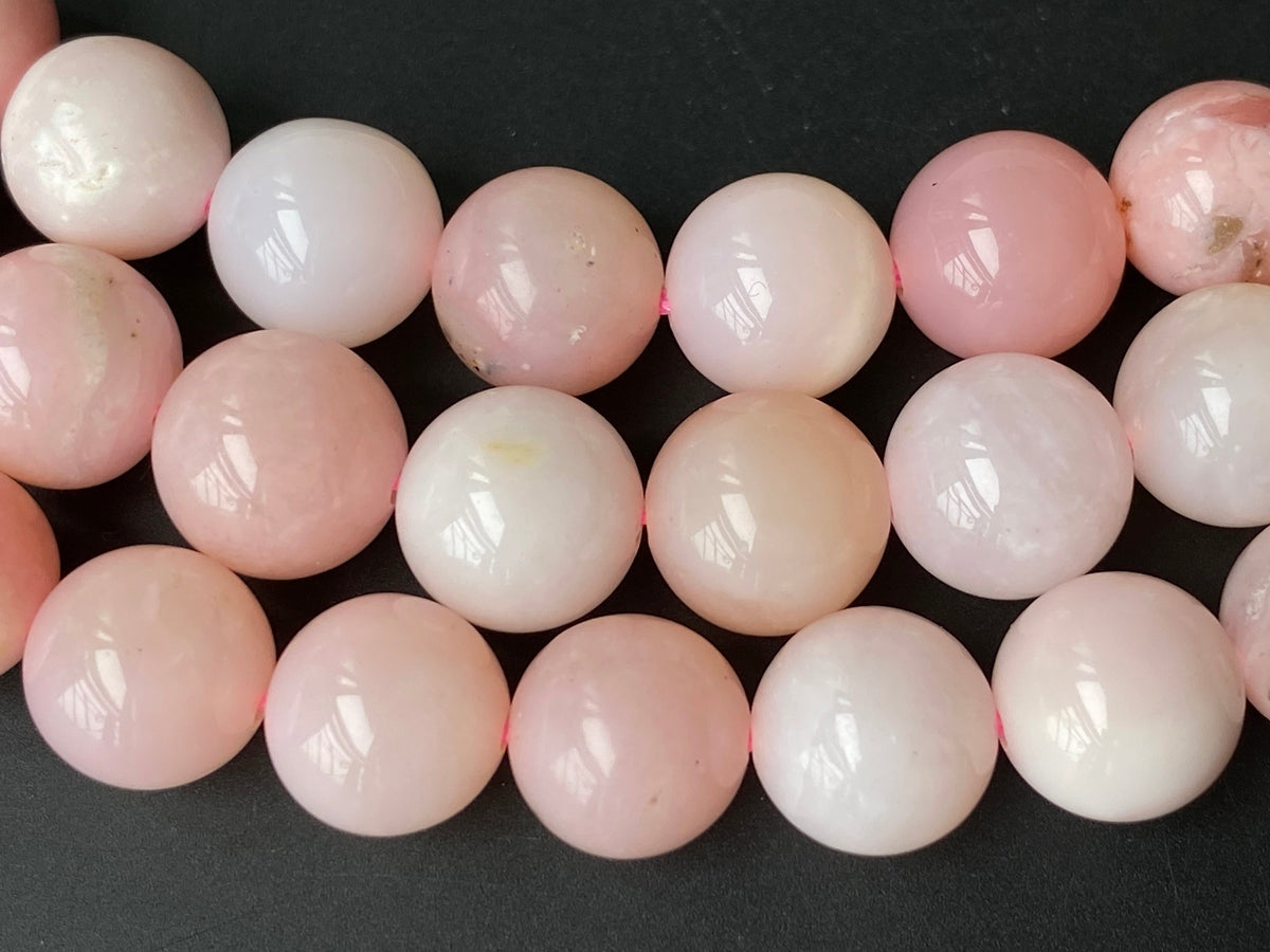 15.5" 8mm AA Natural Pink opal round beads, pink gemstone beads
