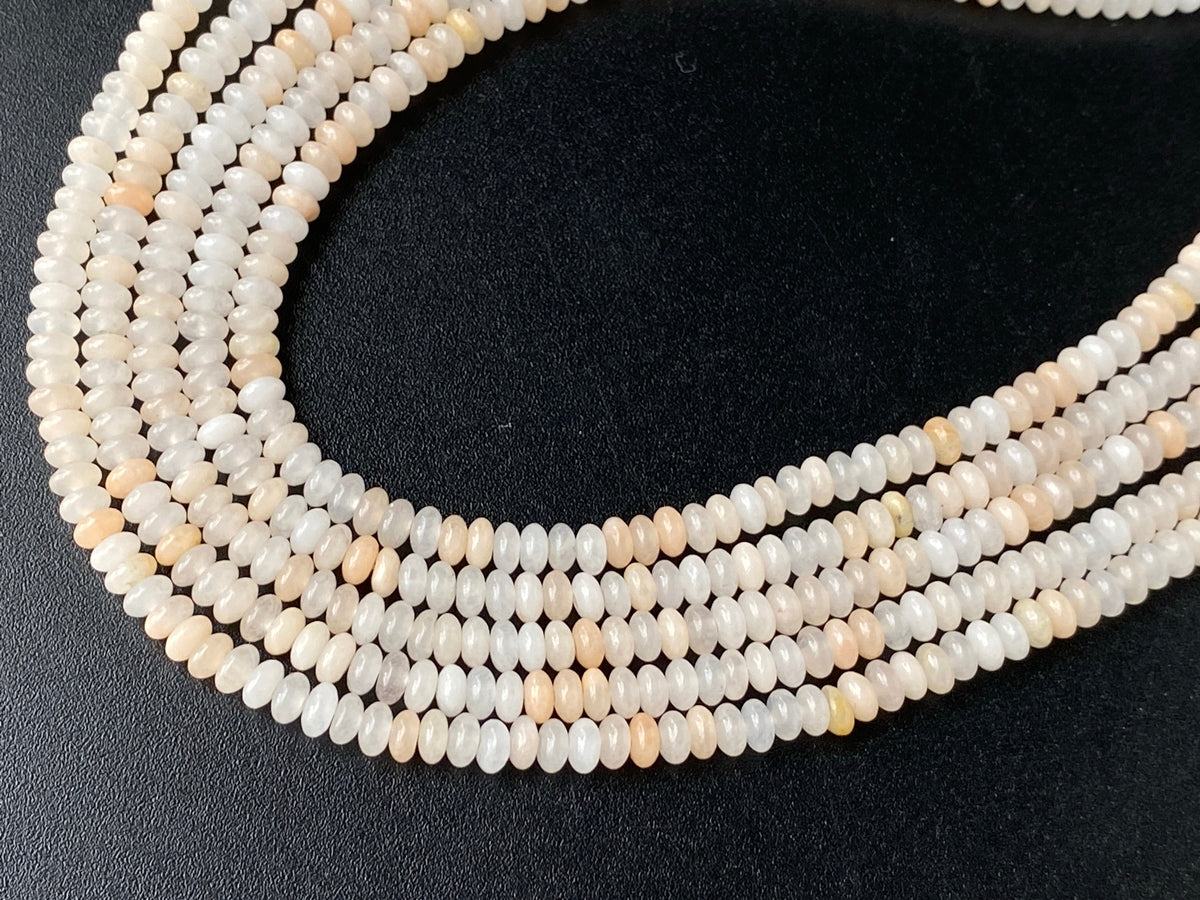 15.5" 2x4mm Natural pink aventurine rondelle beads, roundel beads