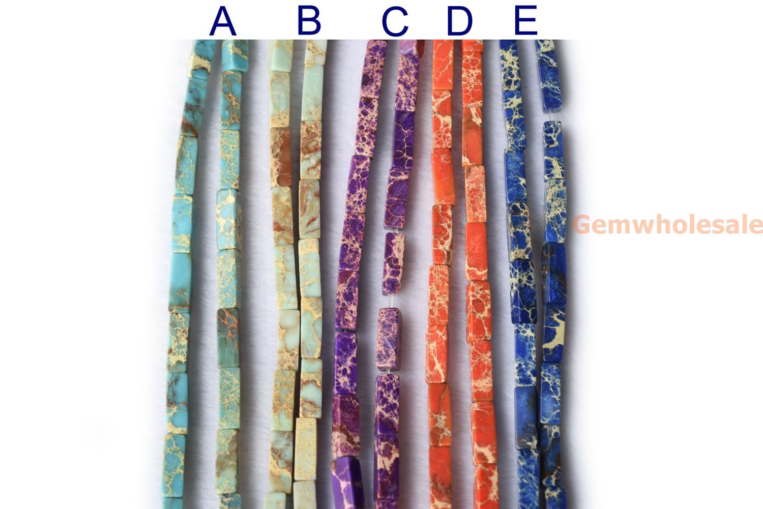 Sediment,impression jasper,emperor jasper,Aqua terra jasper - Tube- beads supplier