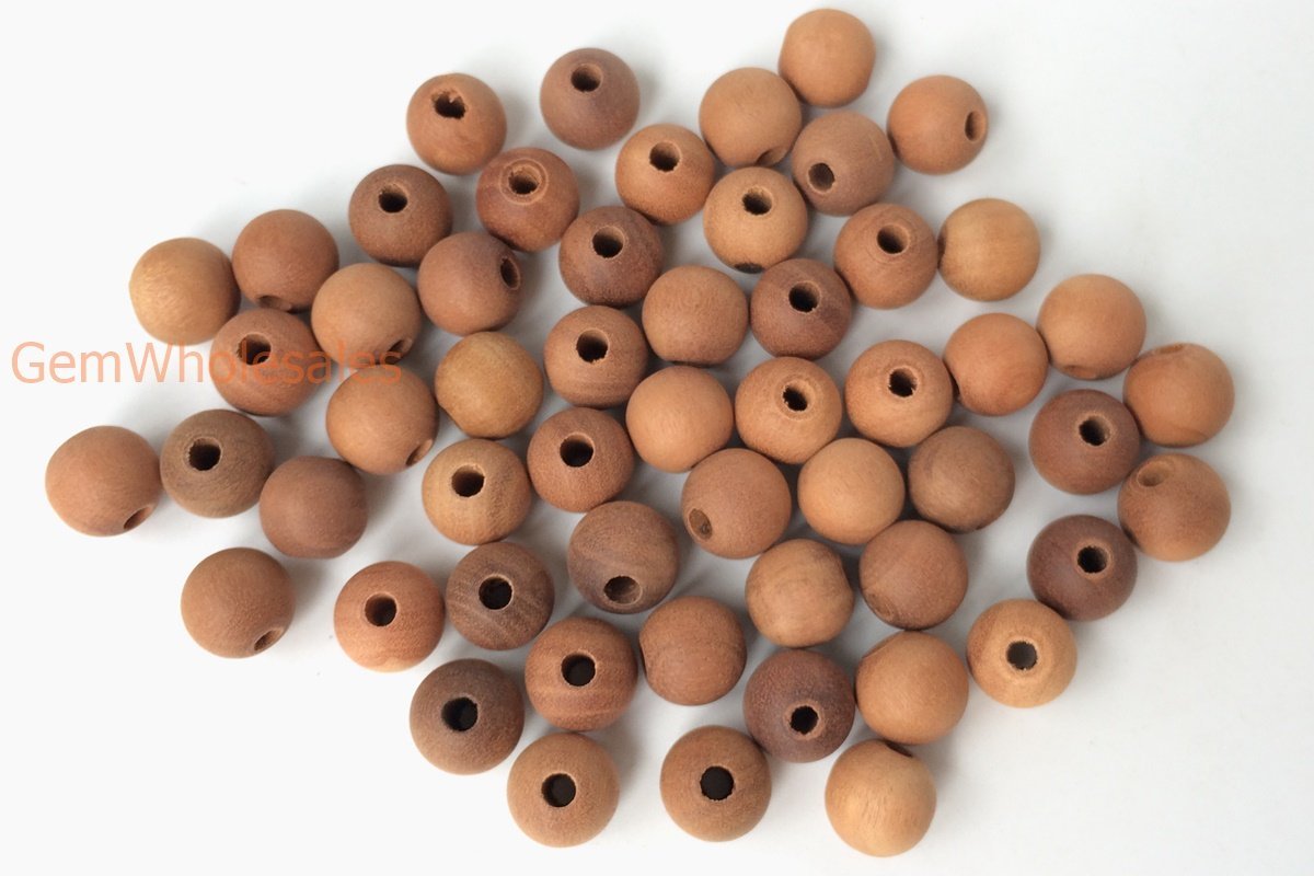 50pcs 6mm Jujube wood round beads brown color Wooden beads