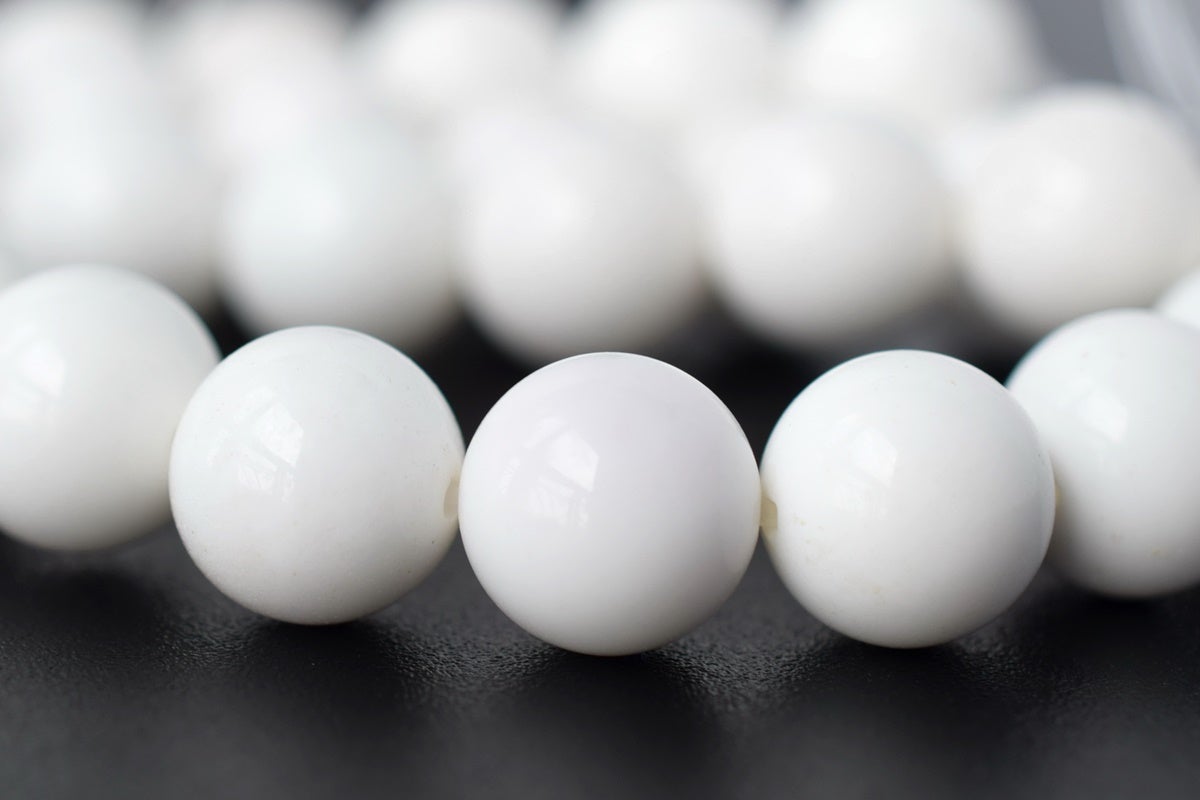 15.5" 4mm/6mm/8mm/10mm/12mm white Agate Round beads Gemstone
