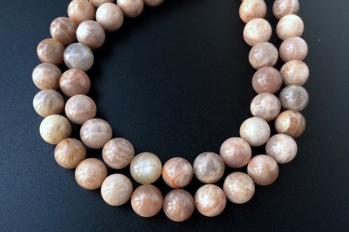 15.5" Natural Sunstone 14mm round jewelry beads supply