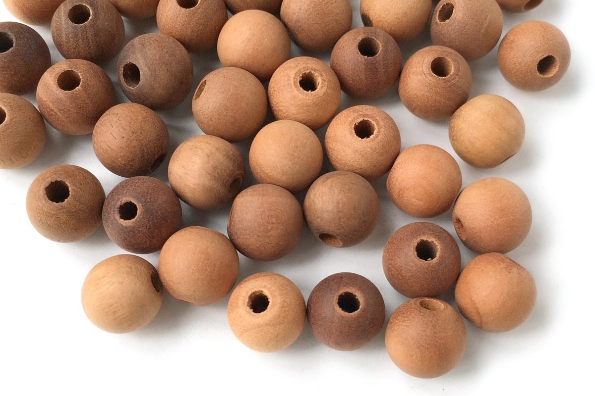 50pcs 6mm Jujube wood round beads brown color Wooden beads