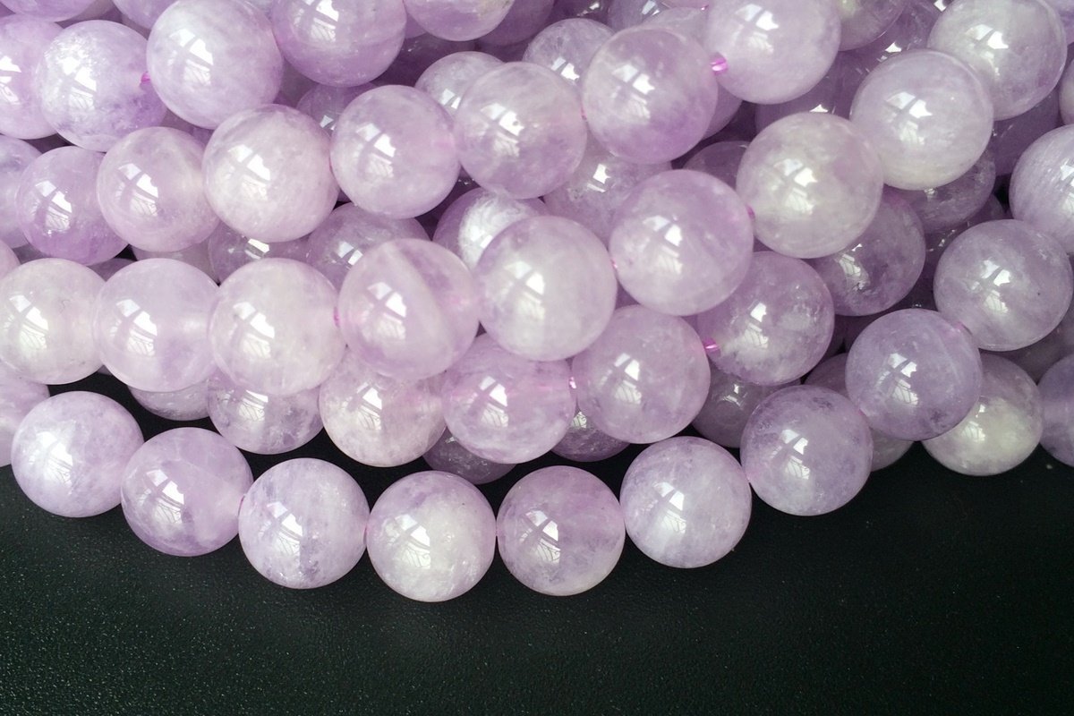 15.5" 8mm Natural Milky amethyst round beads,lavender amethyst