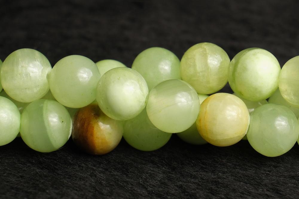 15" 6mm/8mm/10mm/12mm mix color natural green jade Round beads