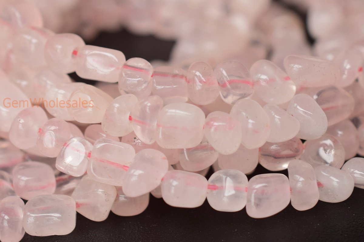 15.5" 3~5mm Natural rose quartz small pebbles/nugget beads,potato beads