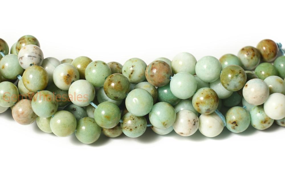 15.5" 10mm Natural Mongolian turquoise stone round beads