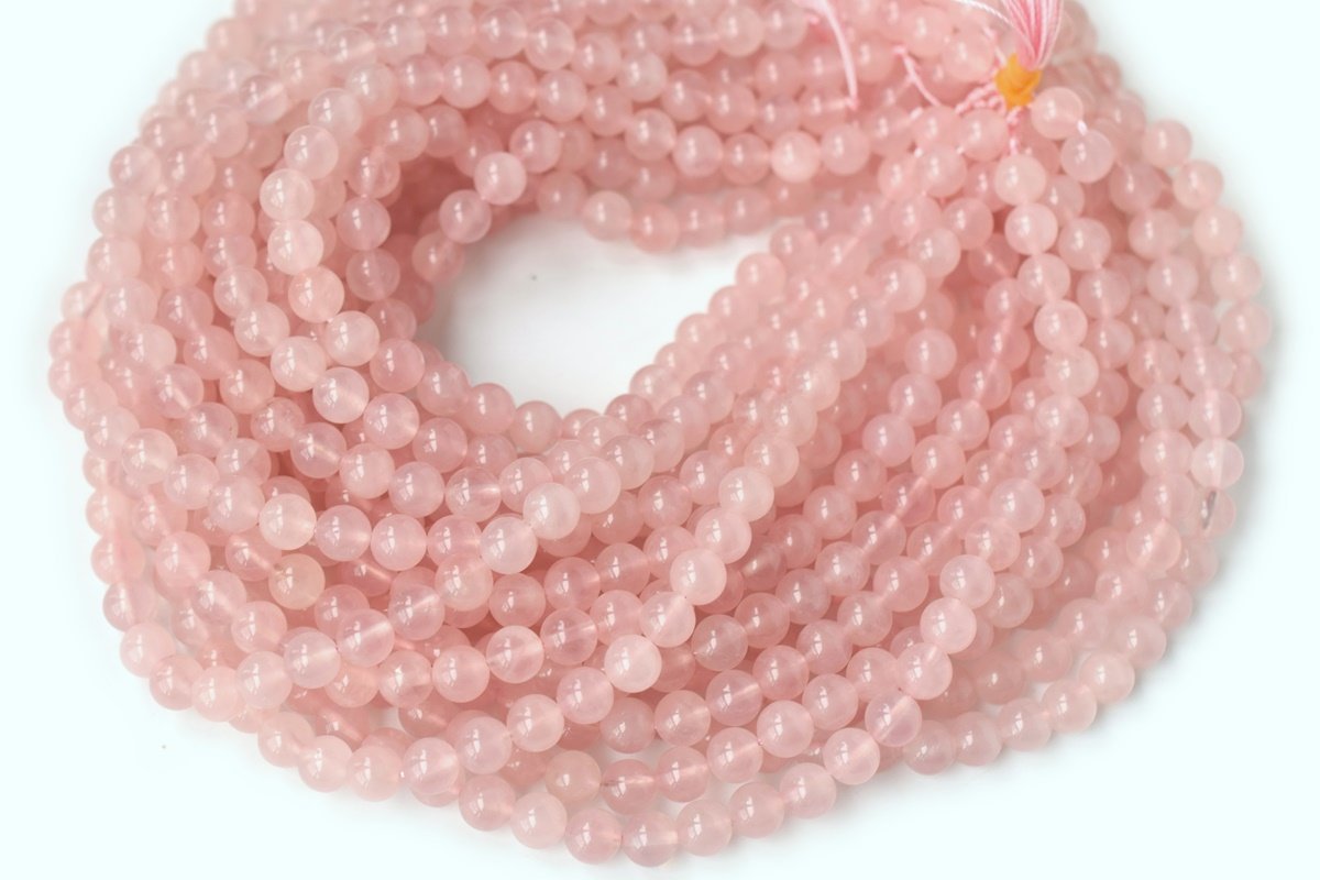15.5" 10mm AA Natural Rose quartz round beads, pink crystal, gemstone