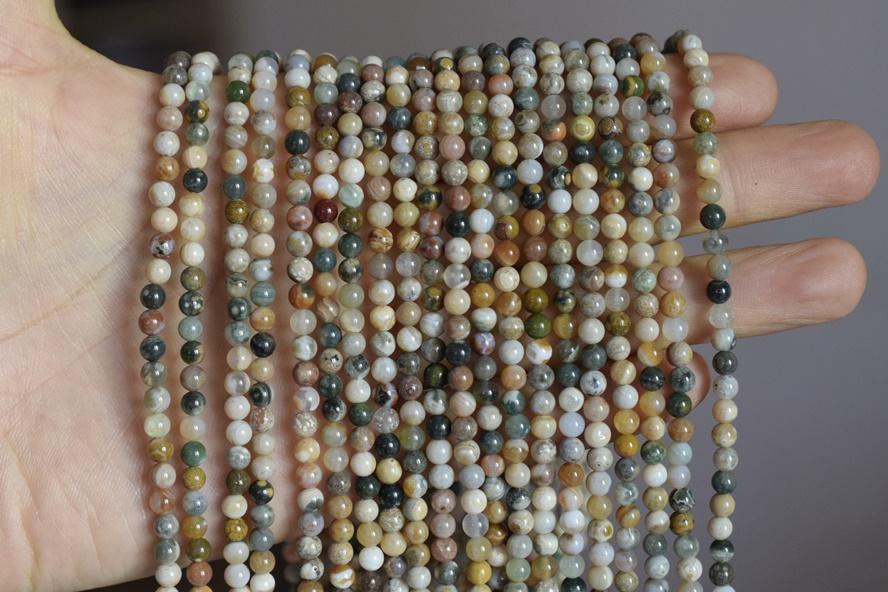 ocean jasper Agate - Round- beads supplier