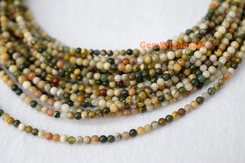 ocean jasper Agate - Round- beads supplier