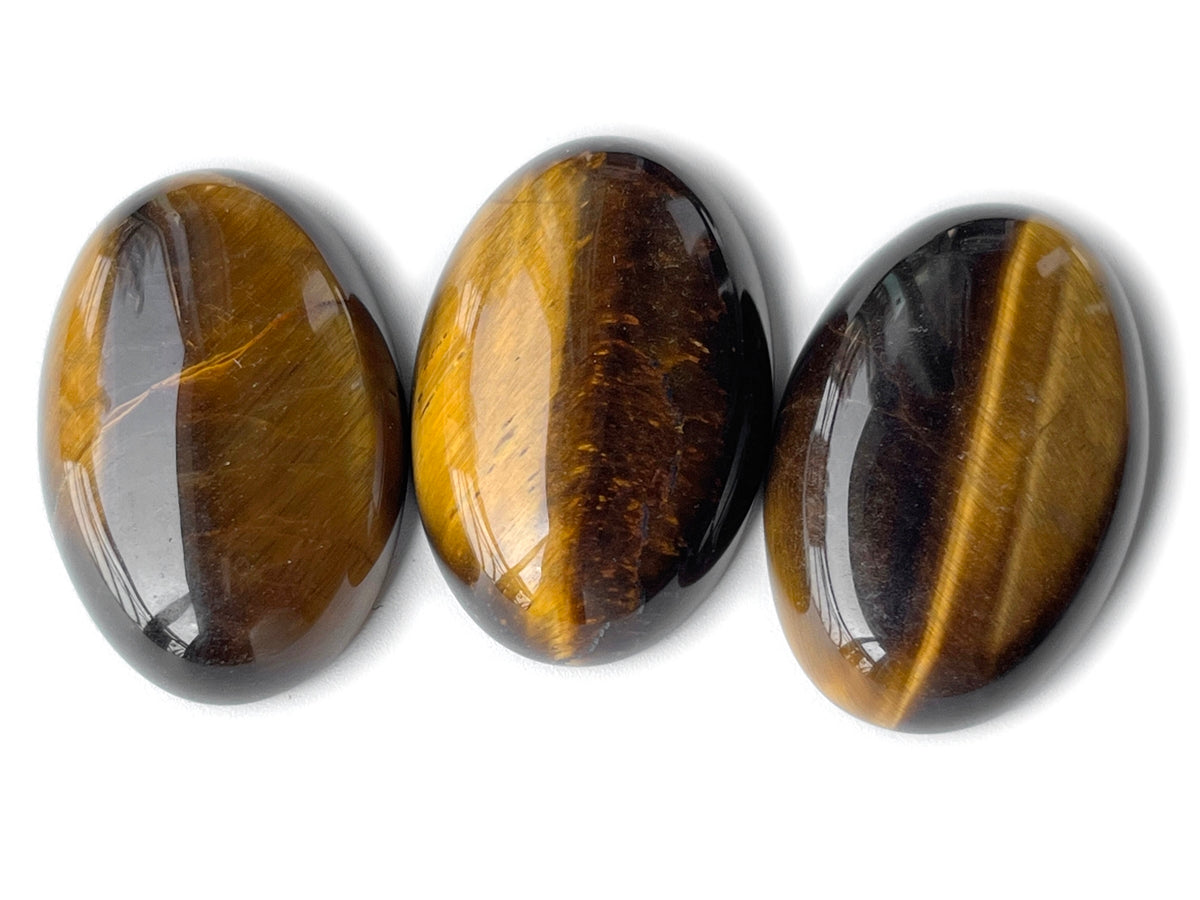 1PC 20x30mm Natural Yellow tiger eye oval cabochon pendant