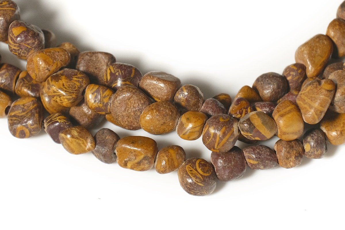 15.5" 3~5mm Natural Elephant skin jasper pebbles beads,potato beads, small nugget beads