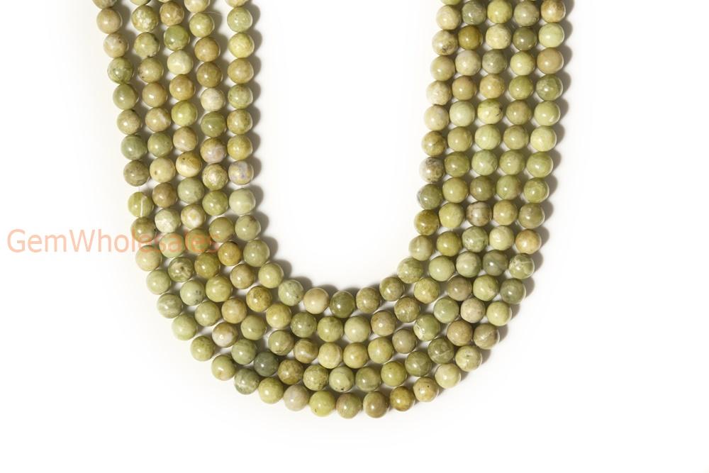 15.5" 8mm Natural Peridot round beads, ollive green color gemstonebeads, genuine peridot