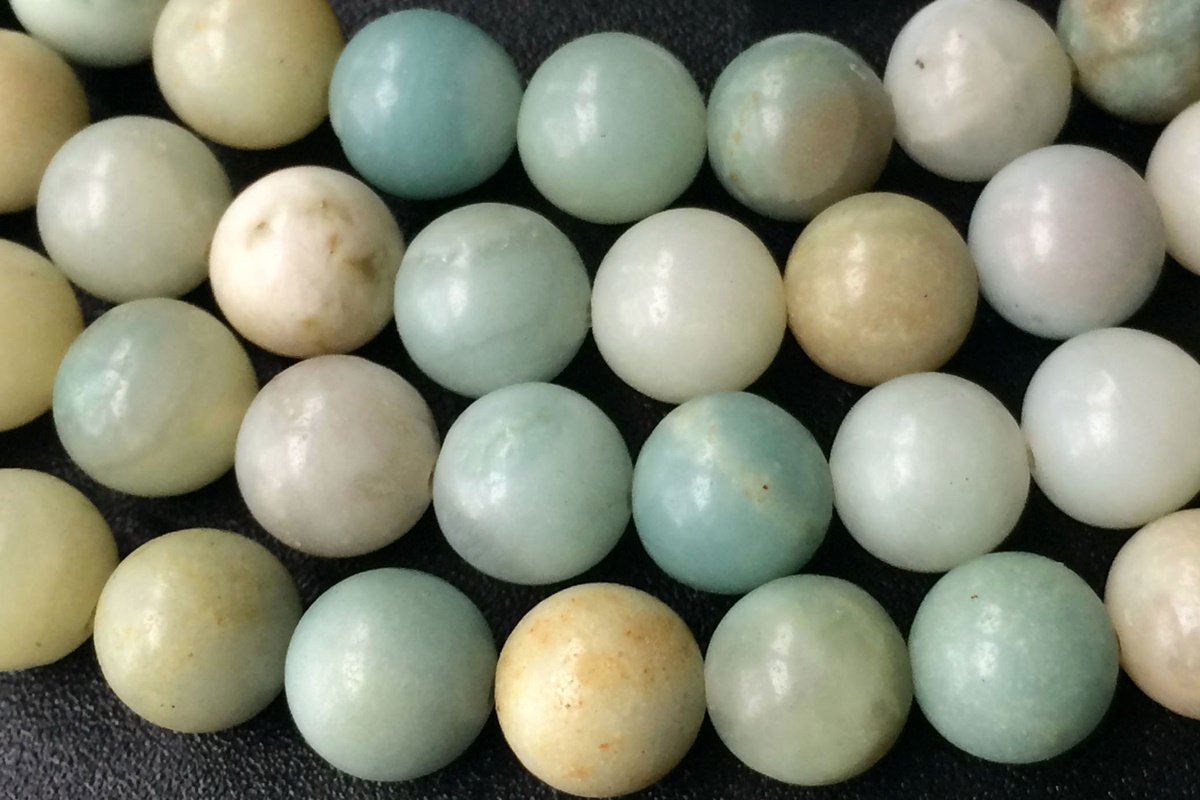15.5" Natural amazonite 6mm/8mm/10mm/12mm round beads, Green gemstone
