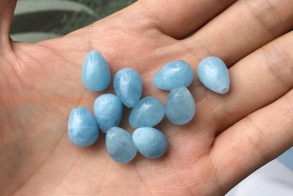 Aquamarine - Teardrop- beads supplier