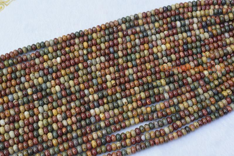 Picasso Jasper - Rondelle- beads supplier