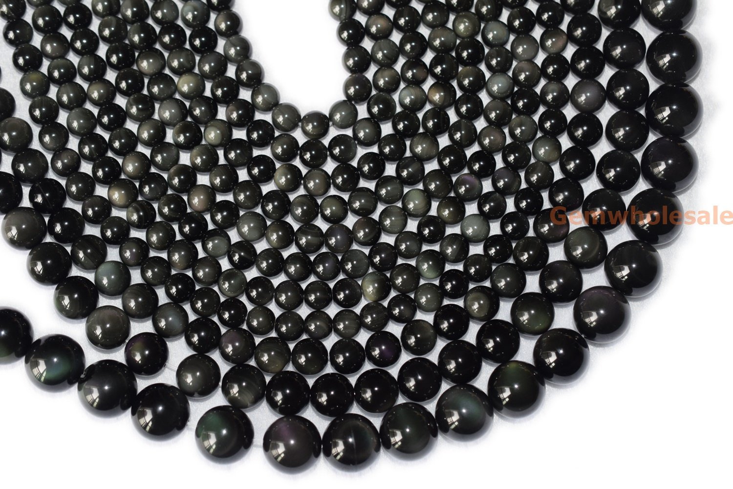 Rainbow Obsidian - Round- beads supplier