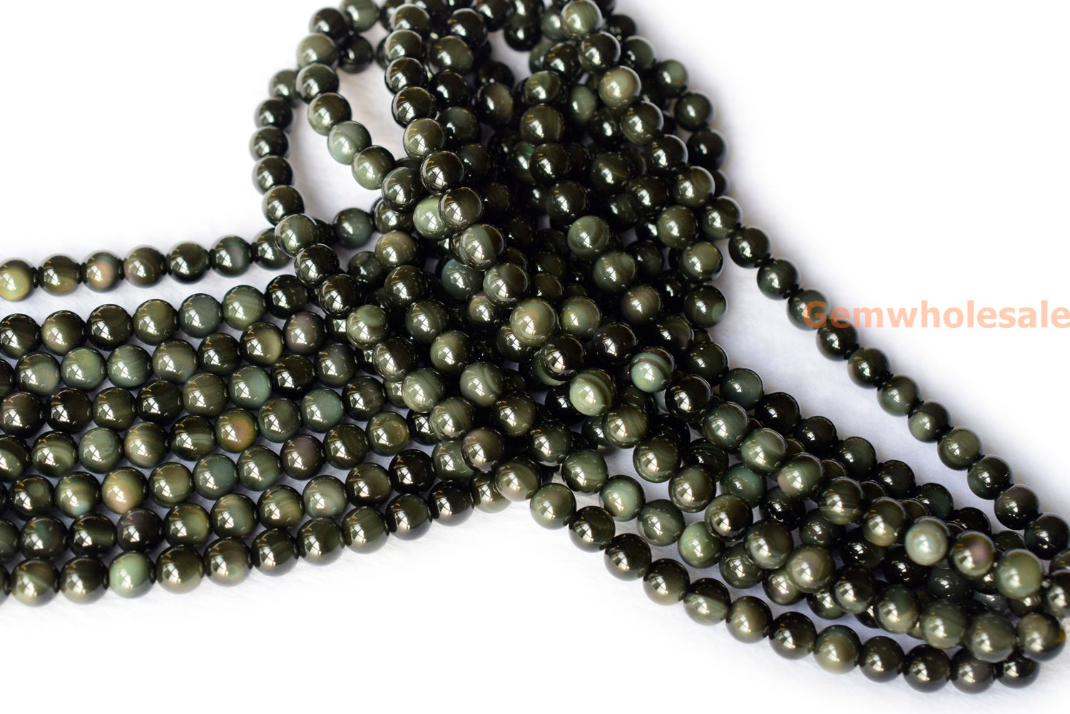 Rainbow Obsidian - Round- beads supplier