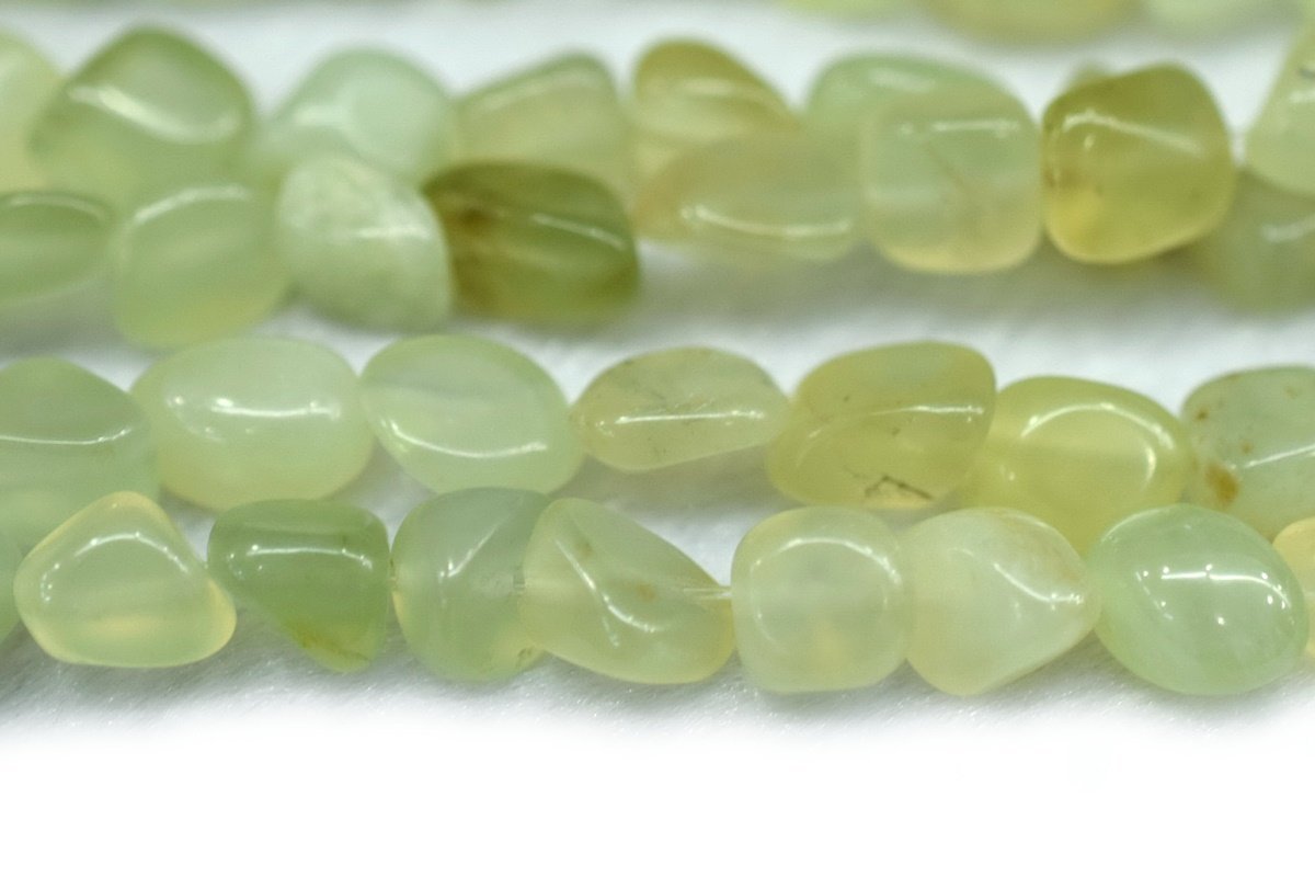 15.5" 5~7mm Natural New jade pebbles beads, potato beads, small nugget beads,light green
