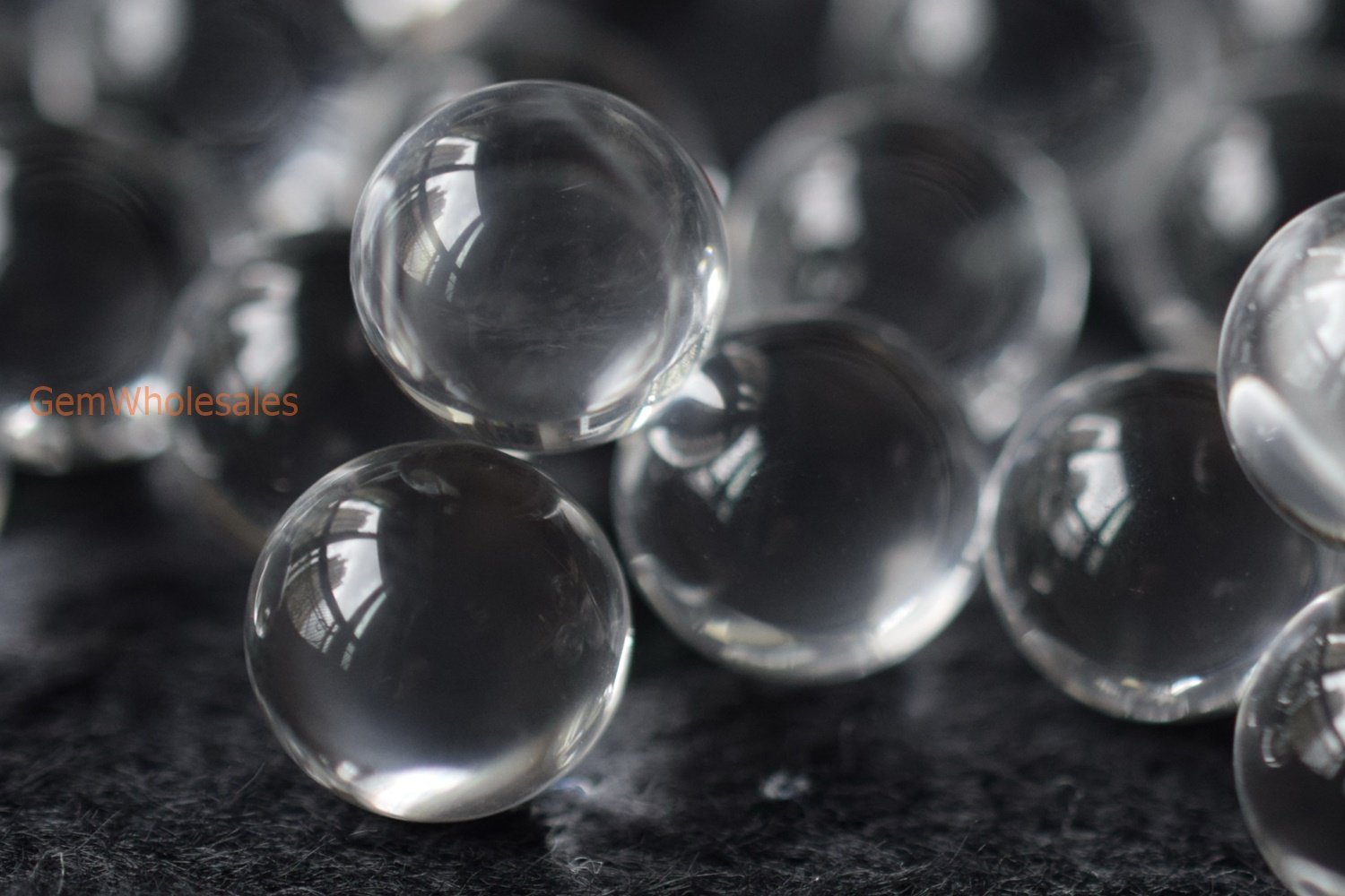 Clear quartz - Round- beads supplier
