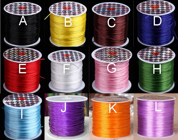 1 roll Colorful elastic thread for elastic beaded bracelets