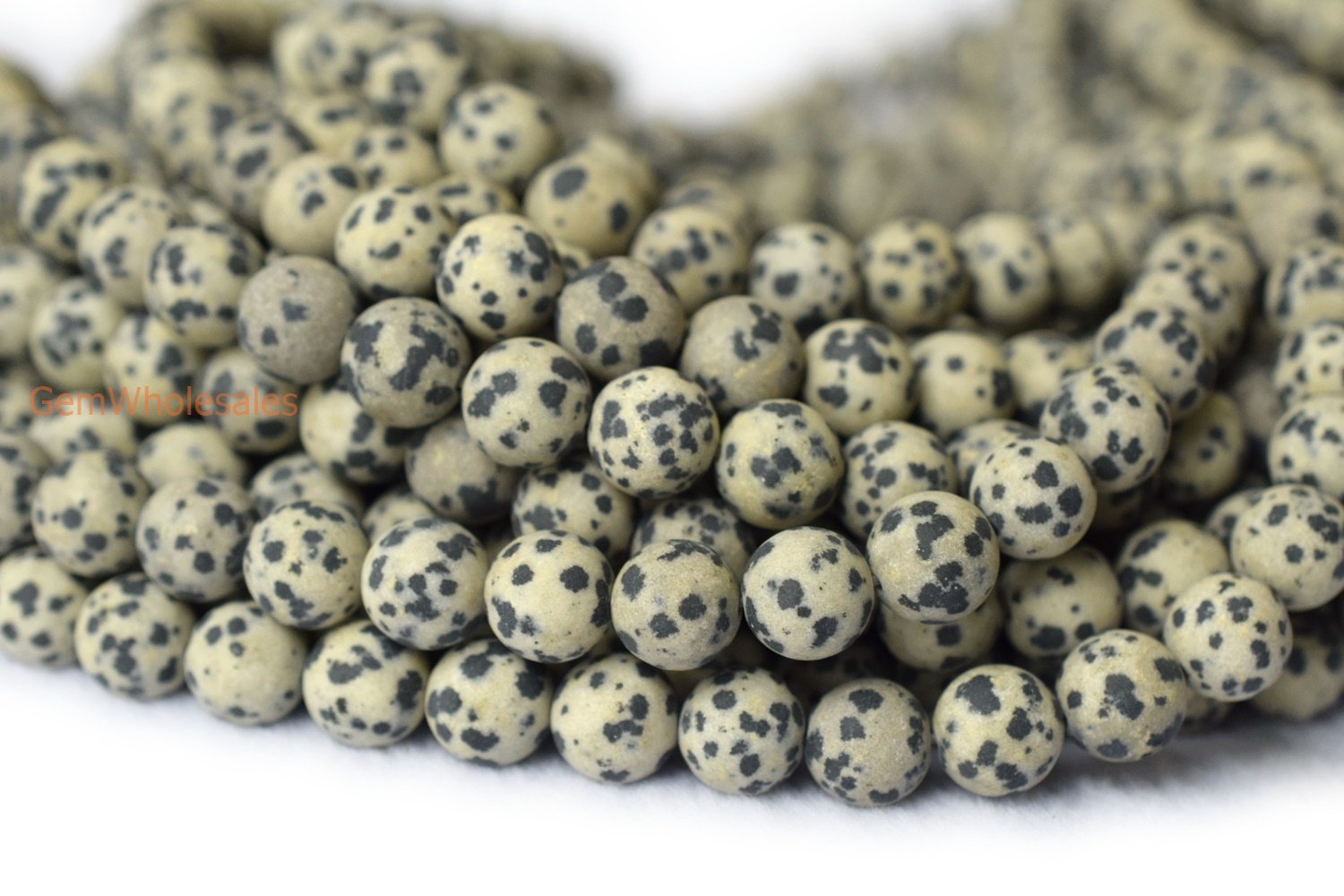 Dalmation jasper - Round- beads supplier