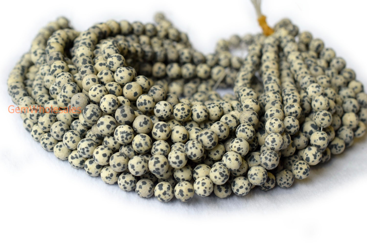 Dalmation jasper - Round- beads supplier