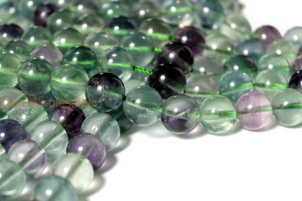 15.5" Natural rainbow fluorite stone round beads 4mm/6mm/8mm/10mm/12mm
