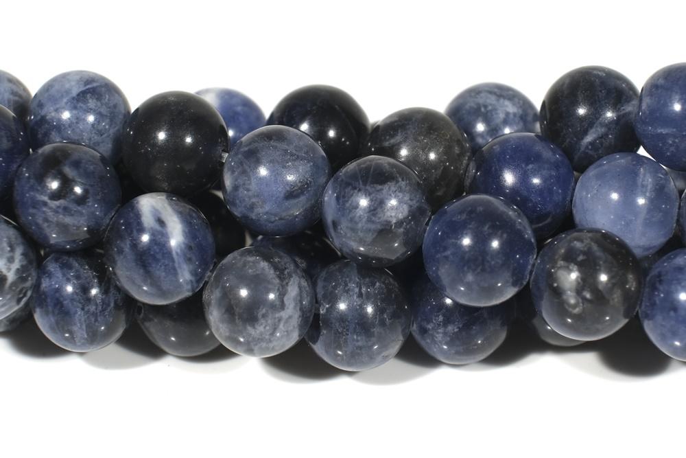 15.5" 4mm/6mm/8mm natural sodalite stone round beads,dark blue gemstone