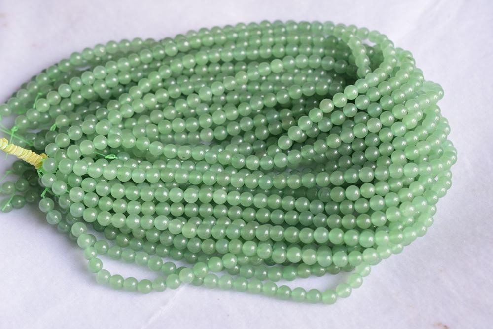 15.5" 4mm/6mm/8mm/10mm Natural green aventurine round beads, Green gemstone