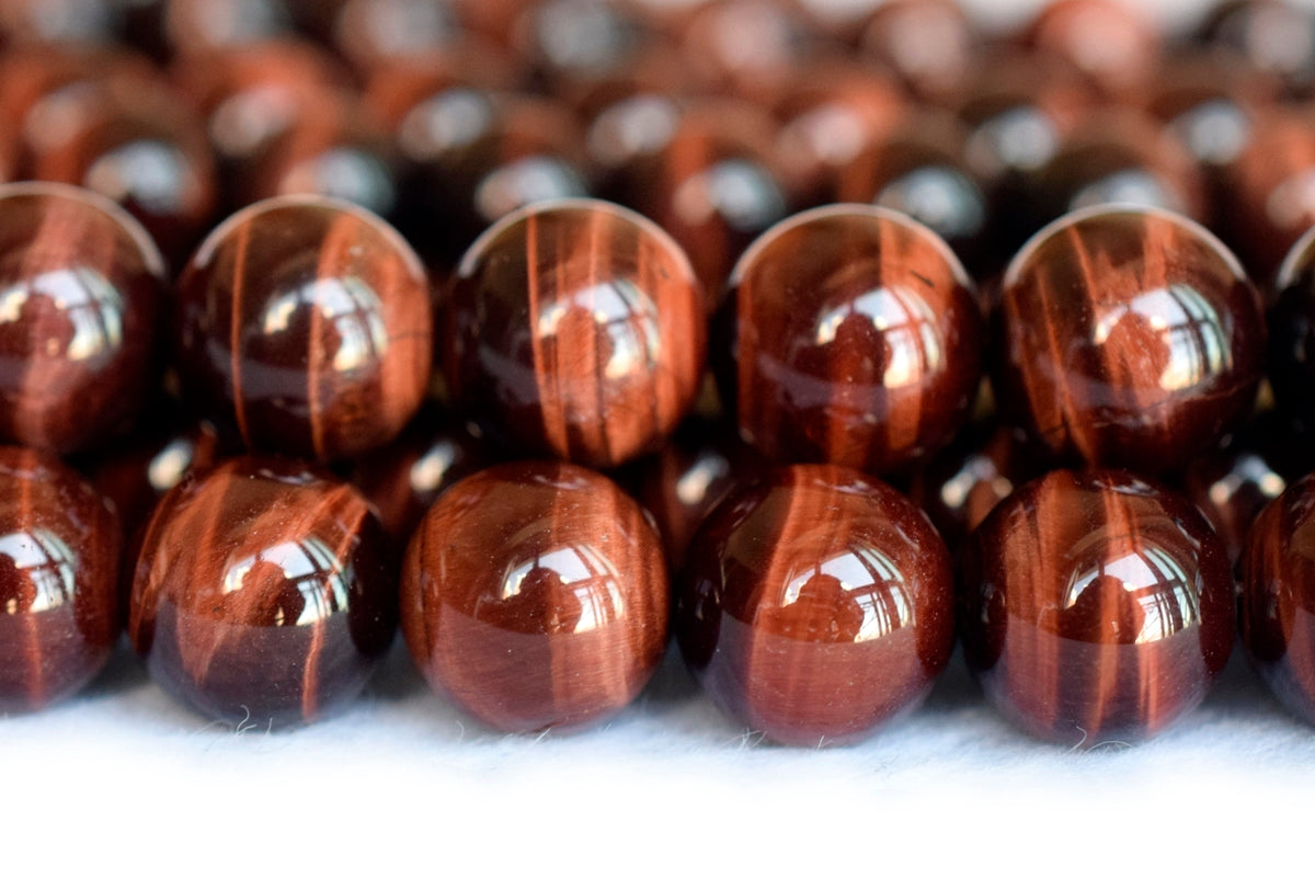 15.5" 6mm/8mm/10mm/12mm AA Natural red tiger eye stone round beads