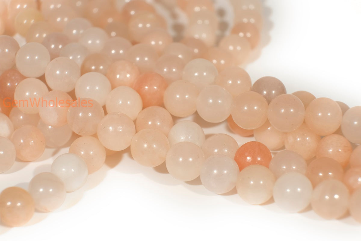 15.5" 8mm/10mm Natural light pink aventurine round beads,light pink gemstone