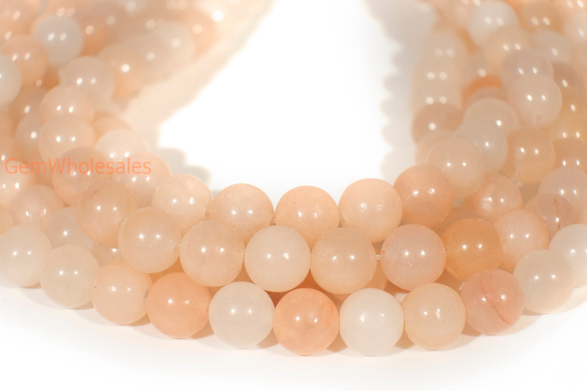 15.5" 8mm/10mm Natural light pink aventurine round beads,light pink gemstone