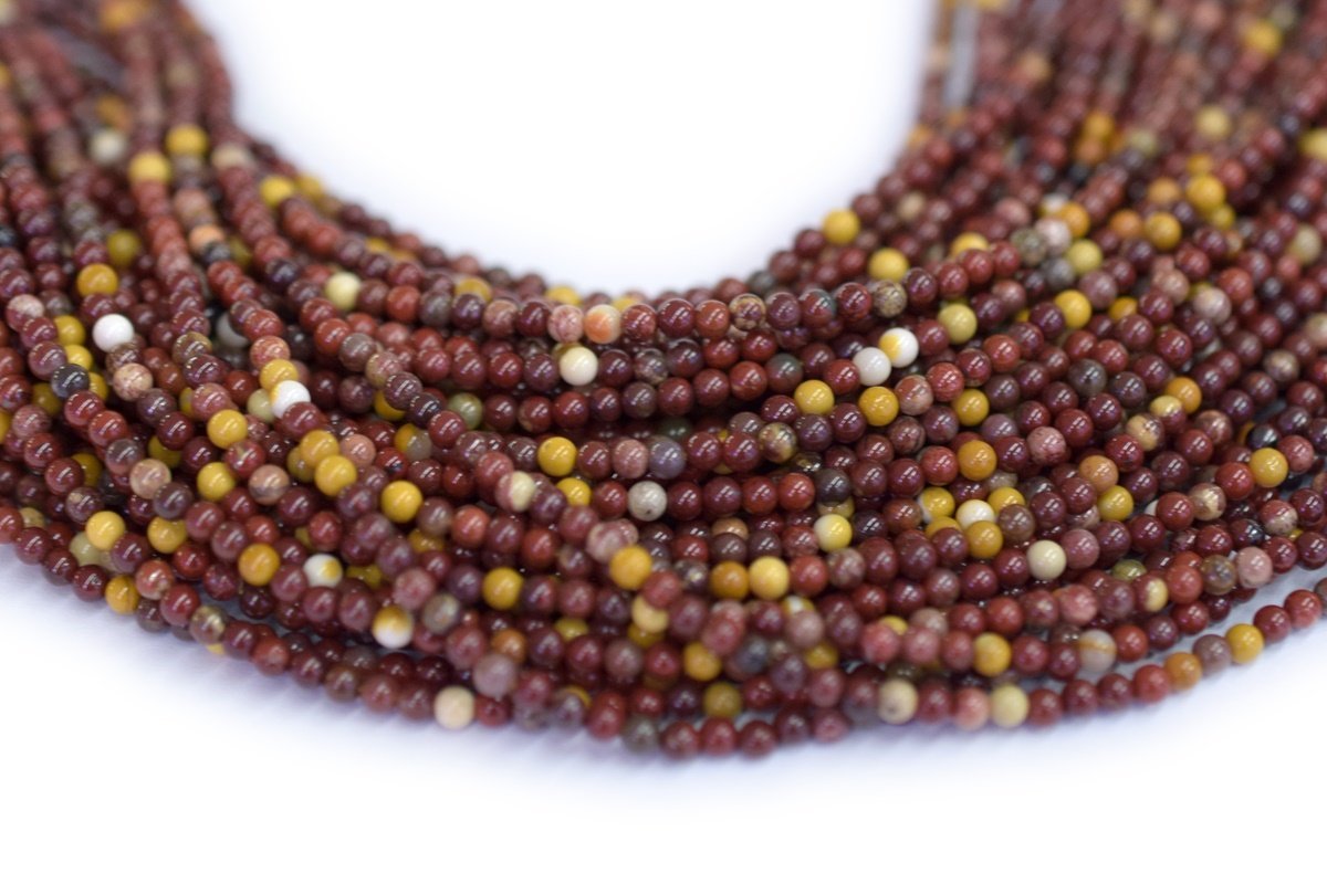 15.5" 2mm Natural moukaite round beads,mookaite jasper round beads