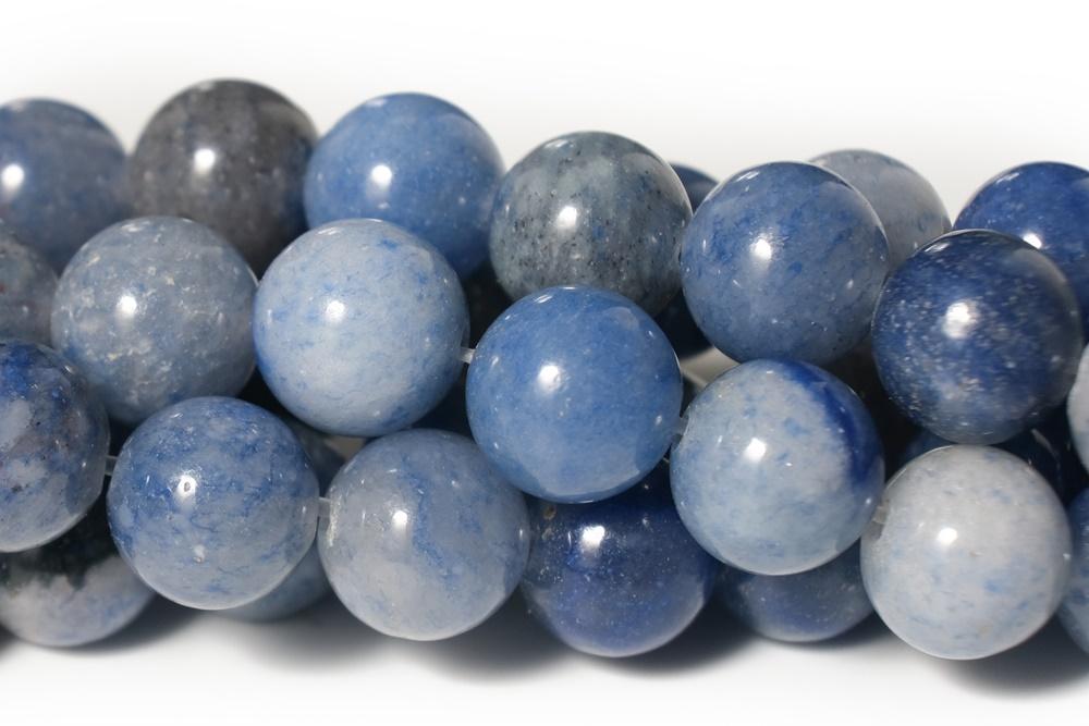 15.5" 4mm/6mm Natural blue aventurine round beads, blue gemstone, semi-precious stone