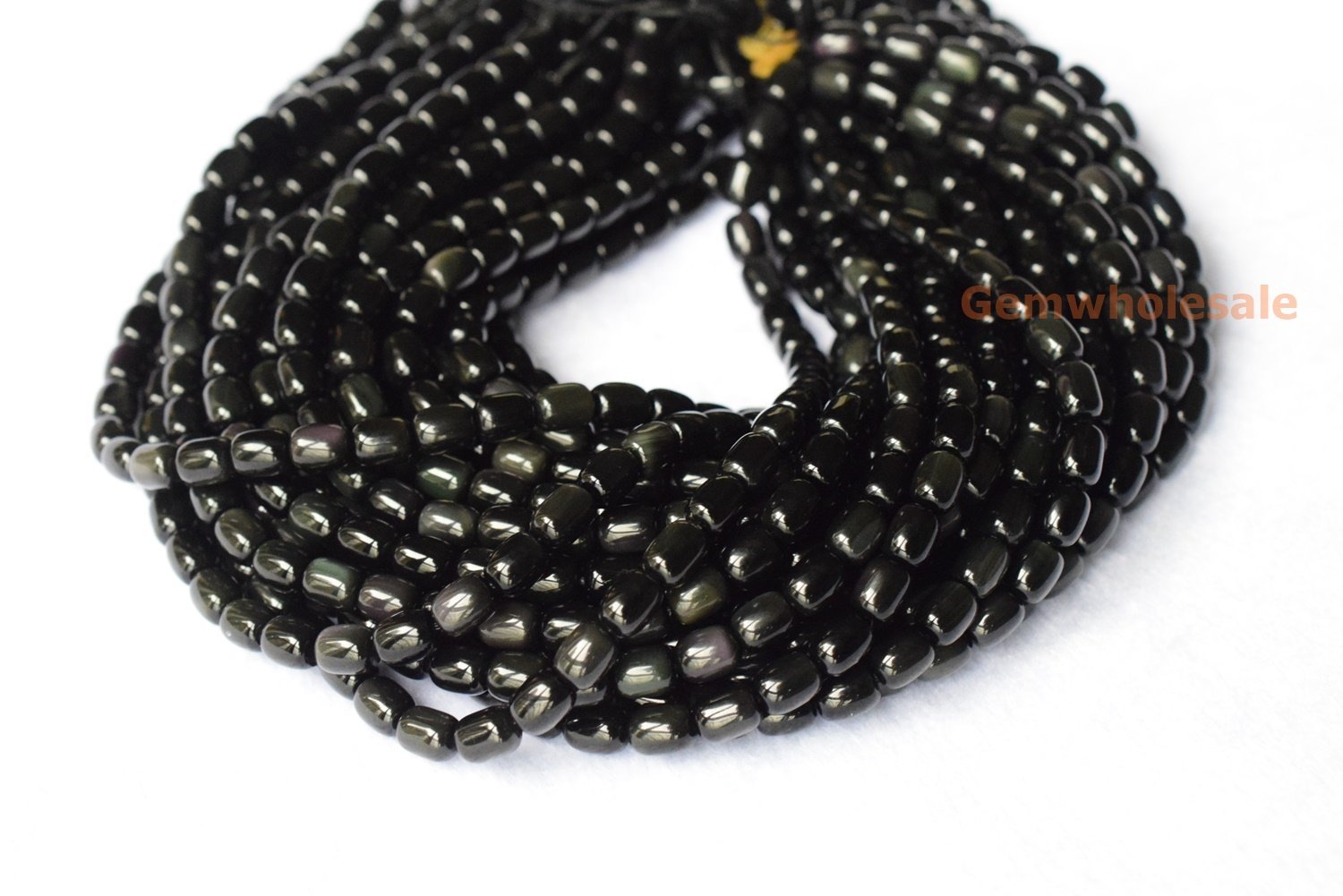 Rainbow Obsidian - Drum- beads supplier